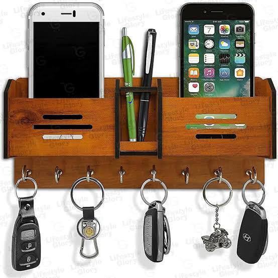 M.. Wall Mount Keys, Pen & Mobile Holder