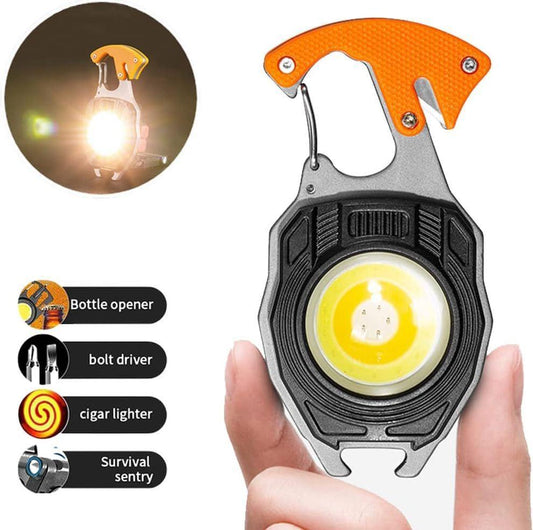 M. Multifunction Keychain With Lights - Rechargeable Essential Camping Gear