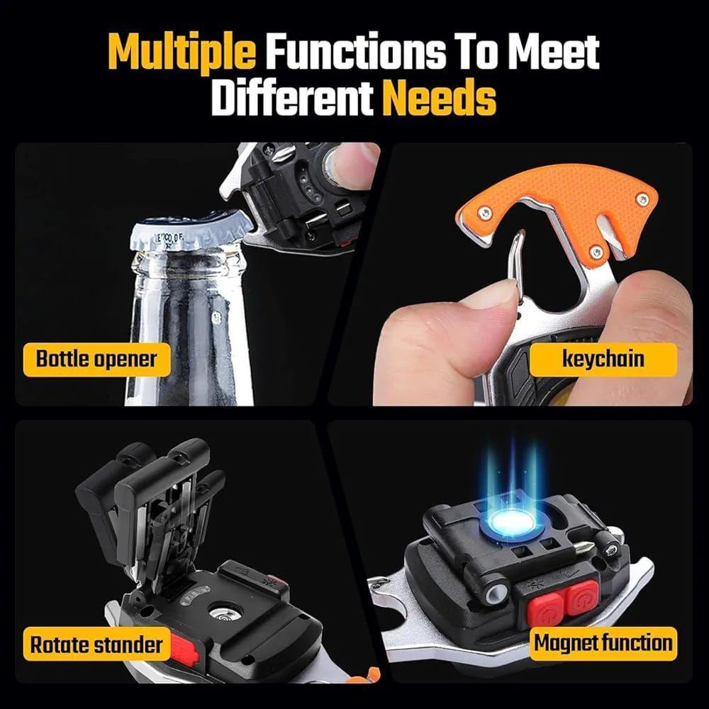 M. Multifunction Keychain With Lights - Rechargeable Essential Camping Gear